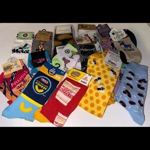 Lot Of 14 Brand New Women’s Socks Crazy Socks, Hot Socks, K.Bell & More